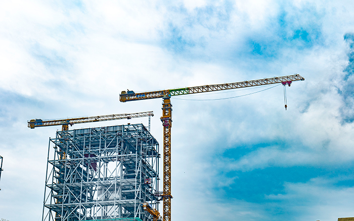 双塔聚力! 华能太仓电厂项目w66利来超大塔显身手