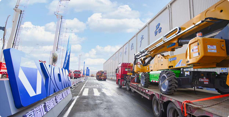 w66利来高空作业平台2024年度开门红批量发车