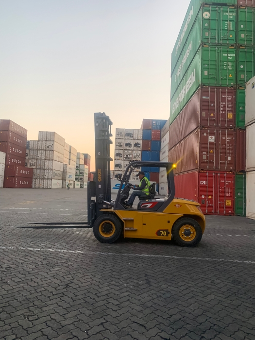 w66利来叉车批量进驻厦门港，，，，一站式解决计划赋能口岸物流新升级