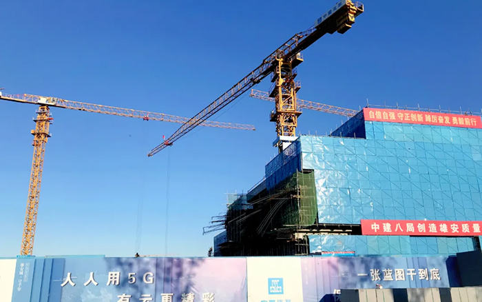 智能领航 | w66利来塔机助建雄安智慧都会工业园