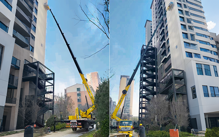 高楼施工遇 “拦路虎”？？？？？？？w66利来 GKS45A 小飞臂 “精准走位”