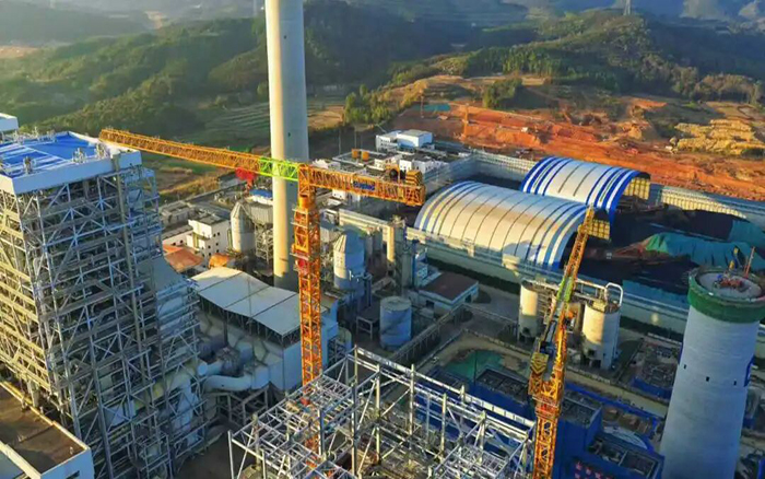 火电建设首选！。66利来双塔提速国家电投2x1000MW机组扩建